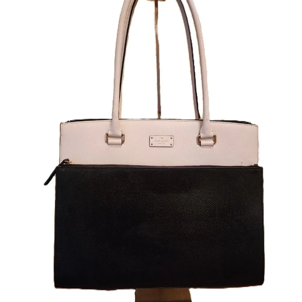 Kate Spade NY Grove Street Black Leather Tote Bag